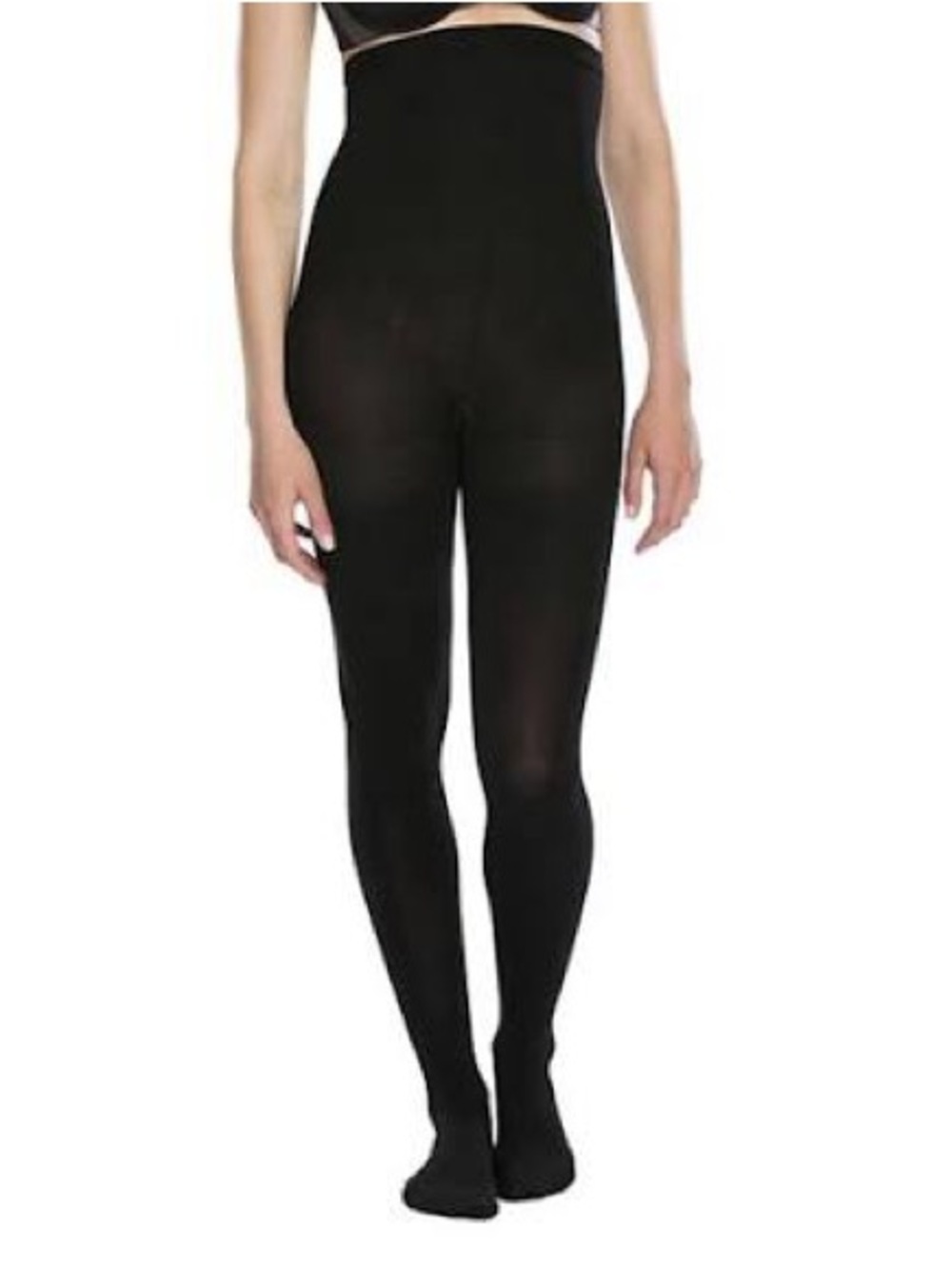 ASSETS Red Hot Label by SPANX High Waisted Shaping Footless Tights Black Medium